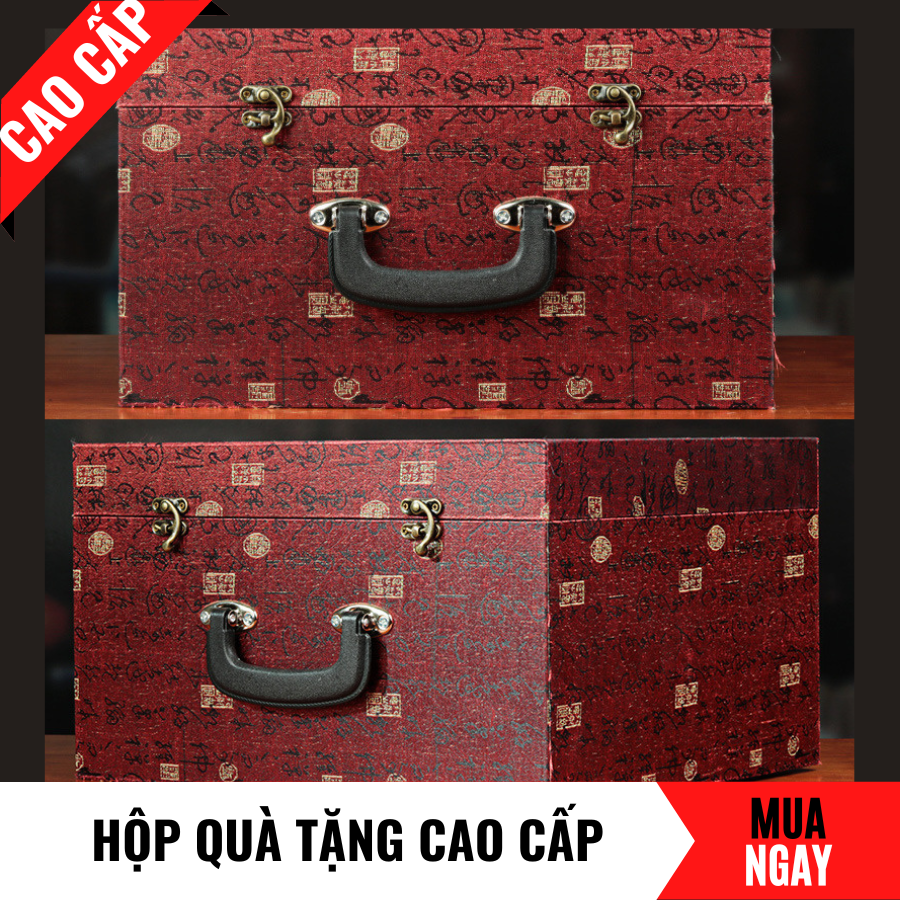 Tượng Dê Tam Dương Trang Trí Phong Thủy Bằng Đá Băng Ngọc Cao 28cm