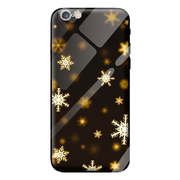 Hình ảnh Ốp kính cường lực cho iPhone 6 nền tuyết vàng 1 - Hàng chính hãng