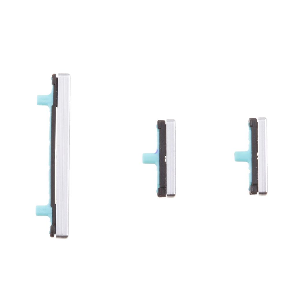 2X For Samsung S8/S8+,On Off Power + Volume Control Buttons Replacement Silver