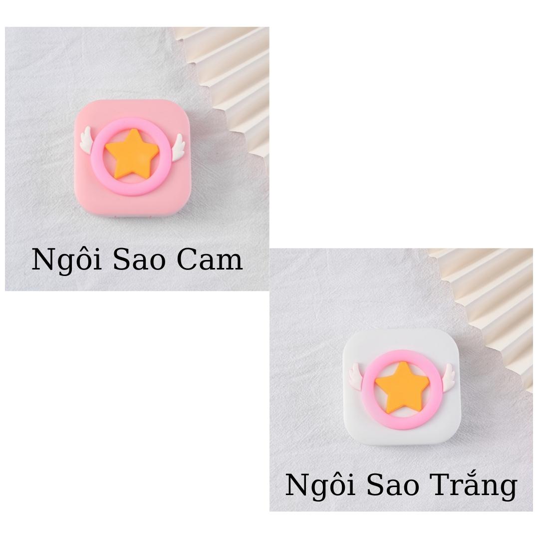 Hộp Đựng Lens Kính Áp Tròng - Có Gương - Phong Cách Cute