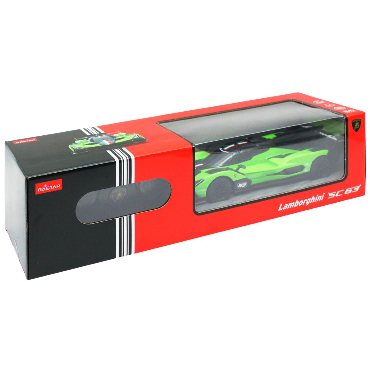 Đồ Chơi Xe Điều Khiển Lamborghini SC63 LMDH 1:24 - Rastar R10160/GRE - Màu Xanh Lá