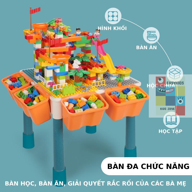 Bàn xếp hình, bàn đa chức năng, vừa chơi vừa học Đồ chơi thông minh cho bé phát triển - 1+1+4+4+102+105+116