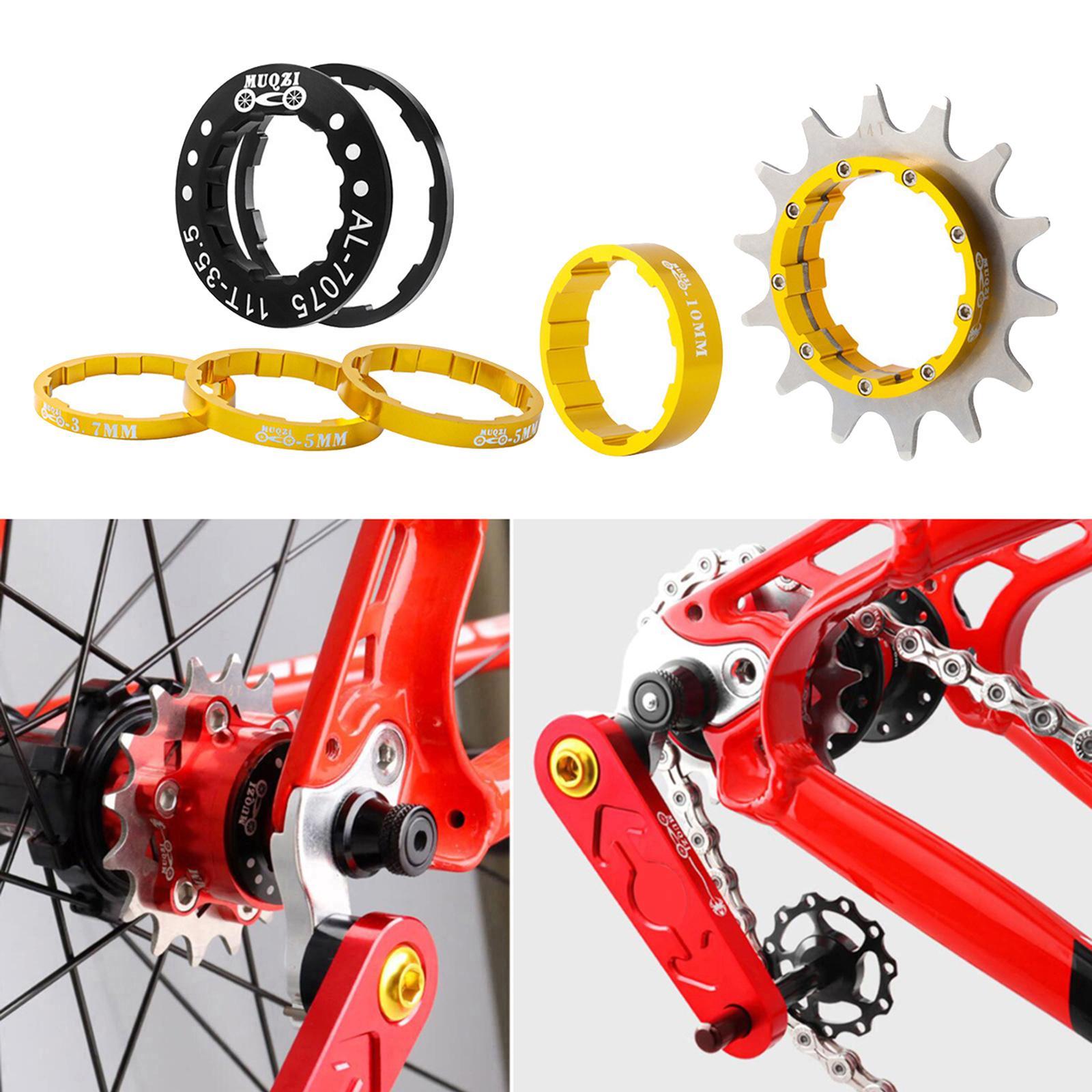 14T Single Speed Flywheel Adapter  Spacers Removeable Cog