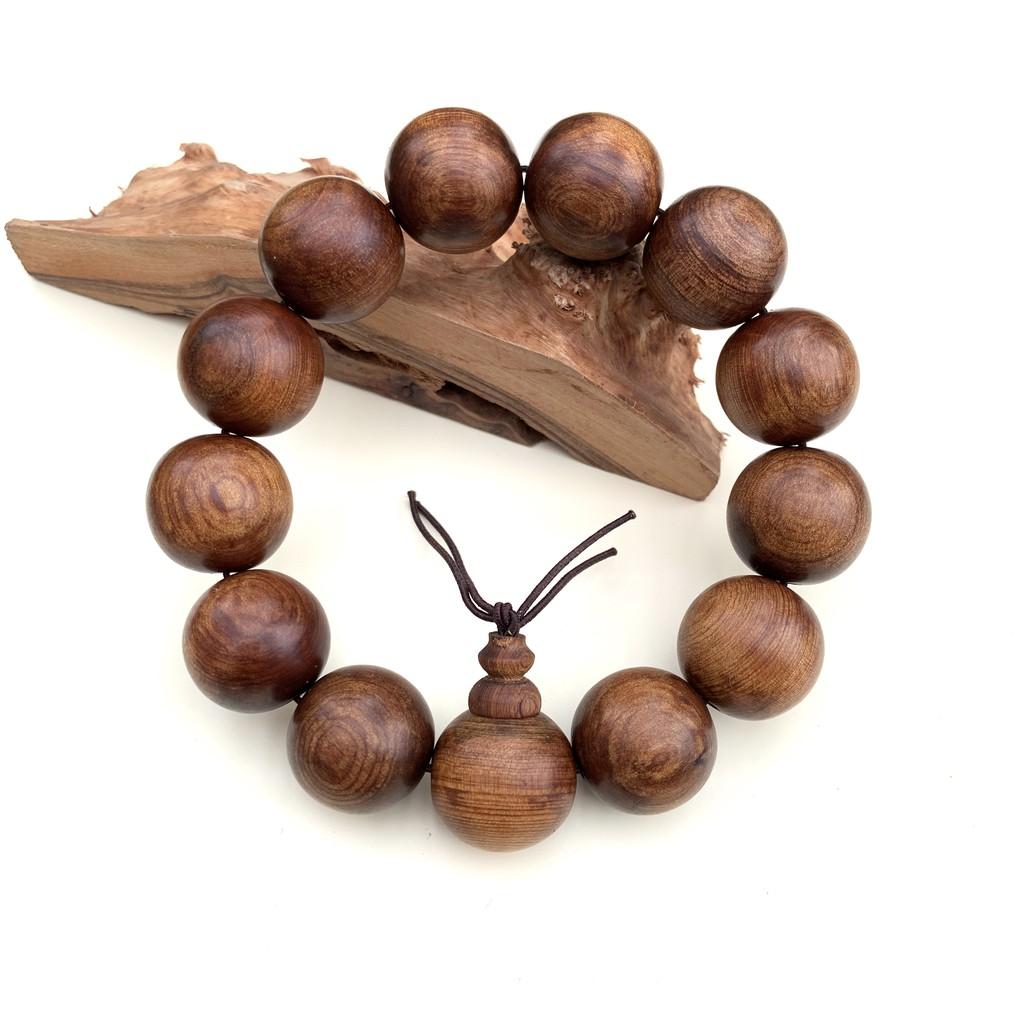 Vòng tay gỗ Tô Hợp Bách cổ thụ thơm ngọt - Núm Hồ Lô (BH623) Tài Lộc - Bình An - Bracelet of HAHANCO