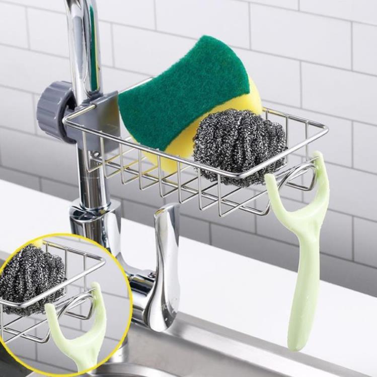 Kệ Inox Để Đồ Gắn Vòi Nước Nhà Tắm Nhà Vệ Sinh