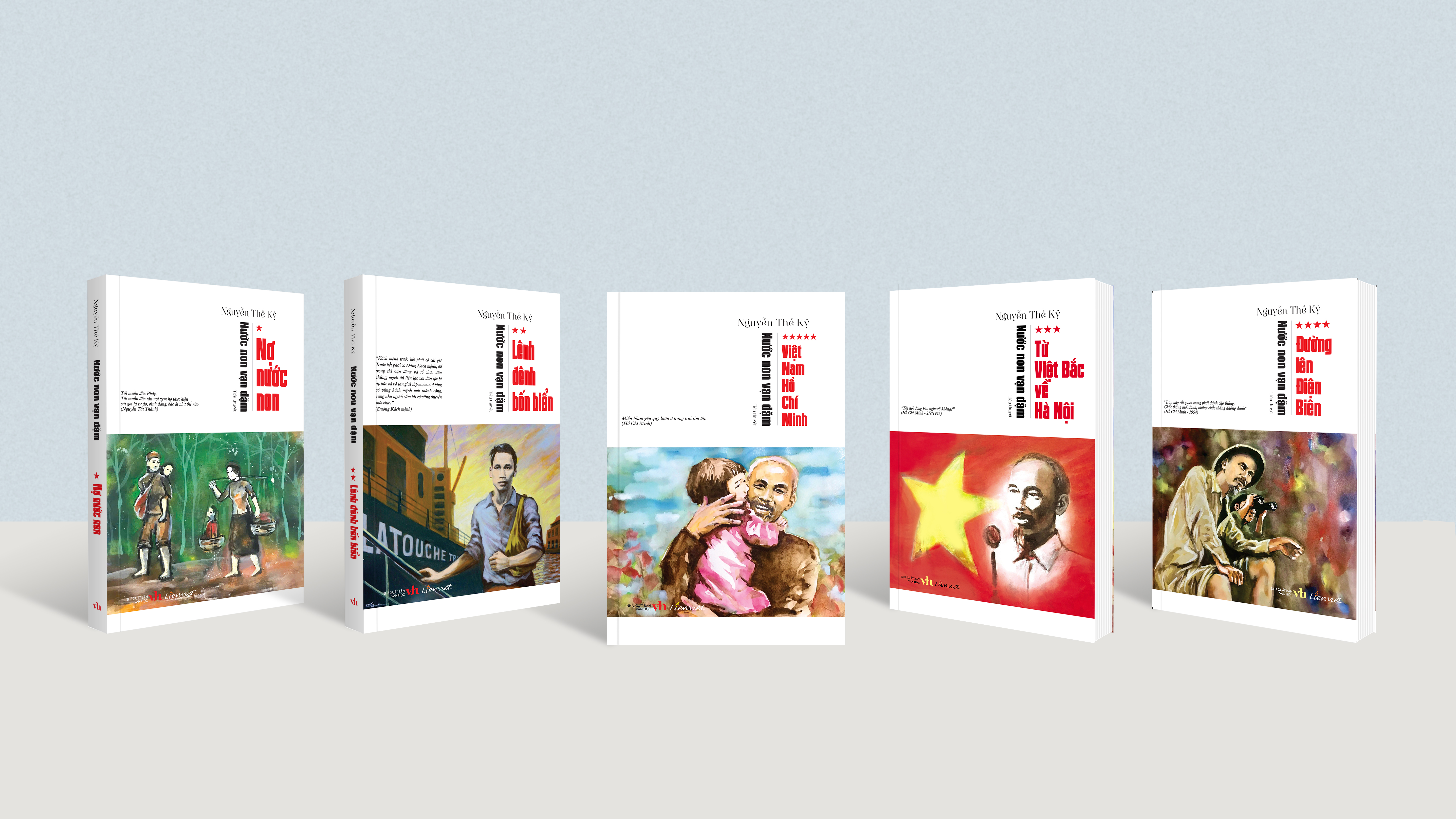 Hộp sách Nước non vạn dặm - Trọn bộ 5 tập