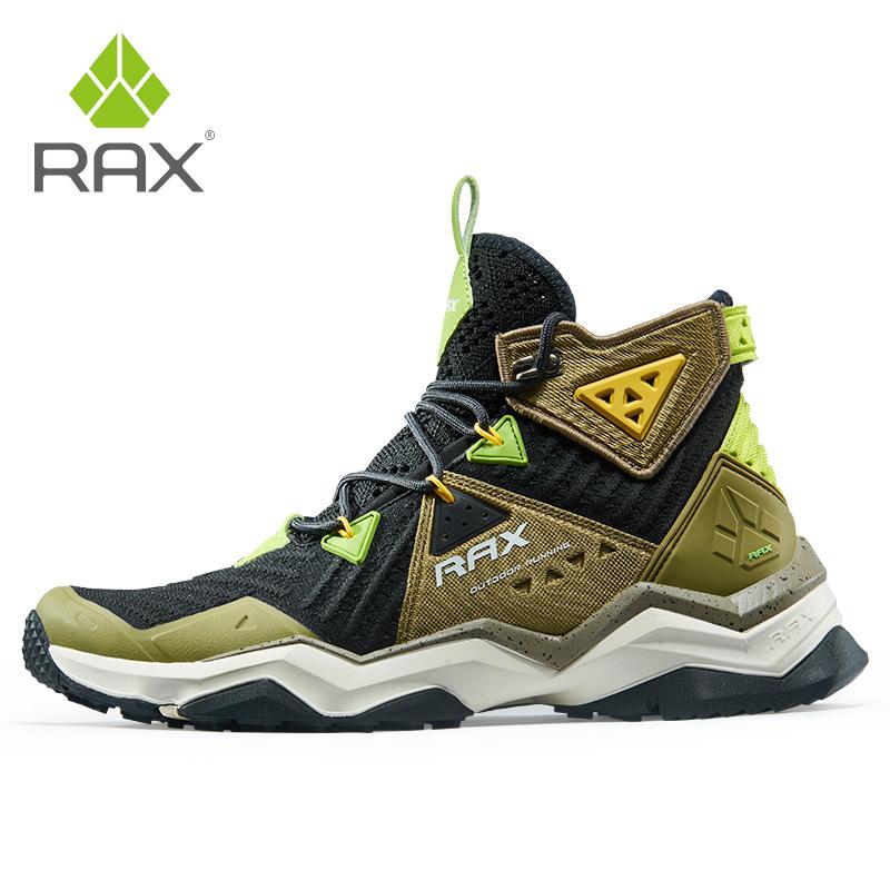 RAX Nam Chuyên Nghiệp Đi Bộ Đường Dài Giày Giày Leo Núi Ngoài Trời Giày Cho Núi Cắm Trại Giày Cho Nam Đi Bộ Giày Size Lớn Color: carbon black Shoe Size: 44