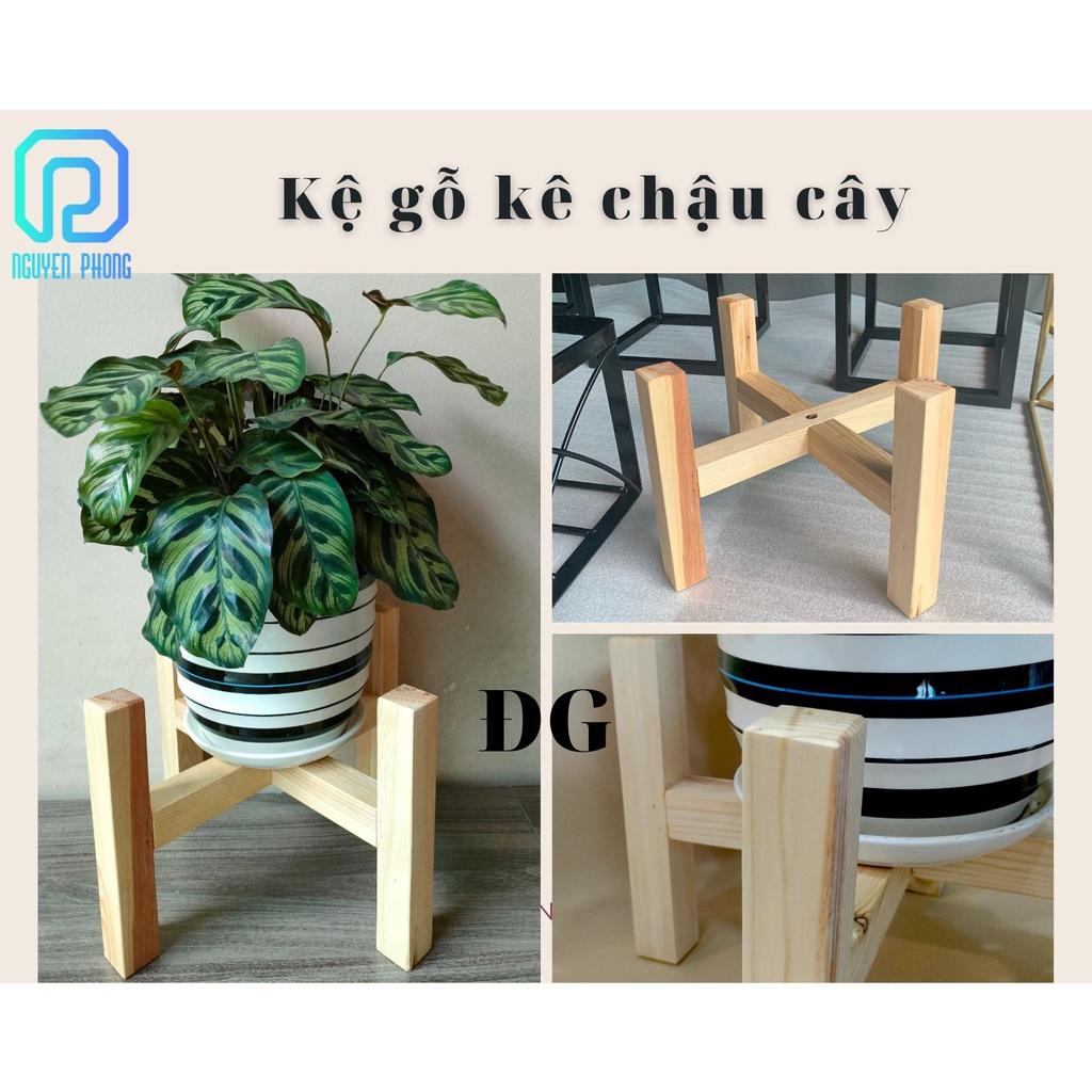 đôn gỗ để chậu cây, đôn gỗ để cây cảnh, kệ gỗ để chậu cây trang trí nhà cửa, homestay an toàn, tiện lợi, có sẵn