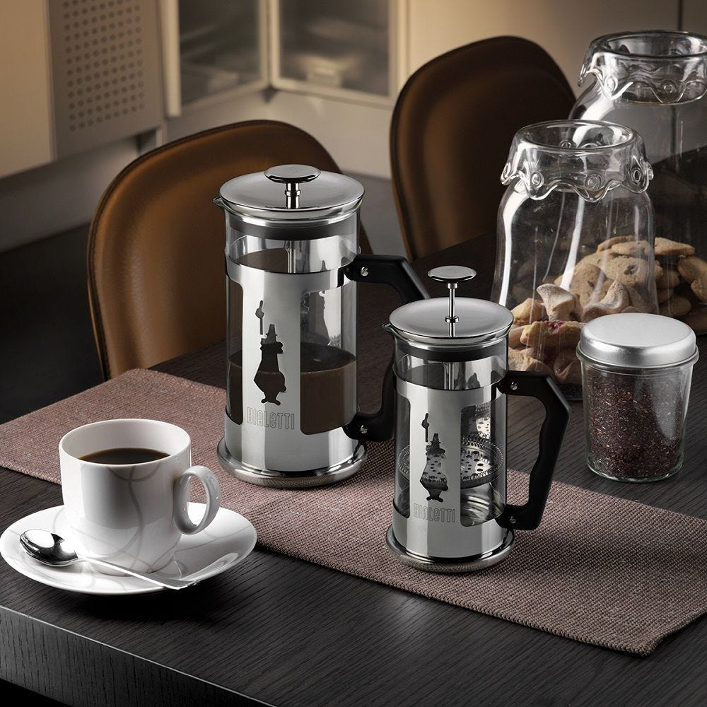 Bình lọc trà cà phê BIALETTI FRENCH PRESS PREZIOSA 350ml - 1000ml - Hàng chính hãng