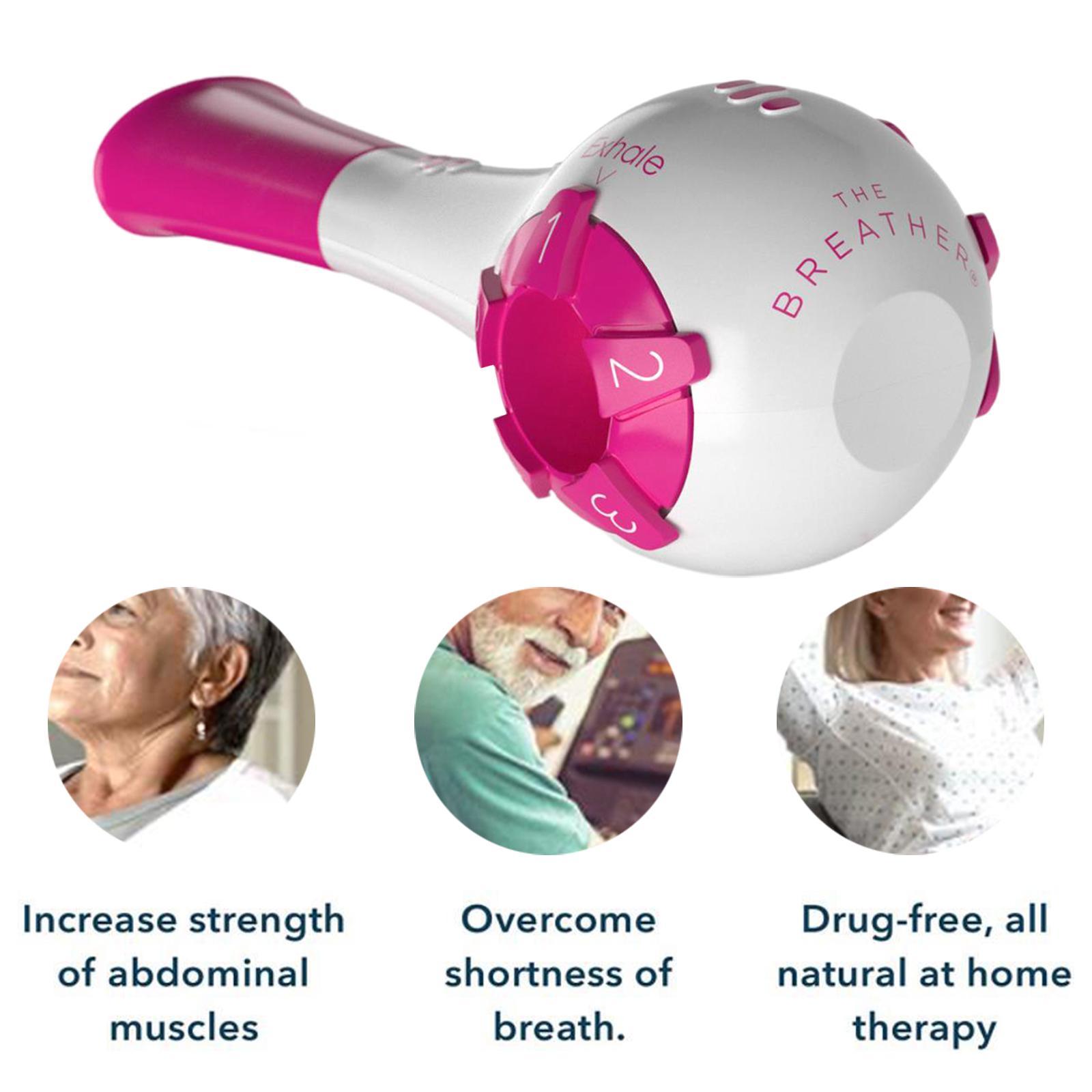 Lung Exercise Device Exerciser Natural Breathing Trainer Adjustable
