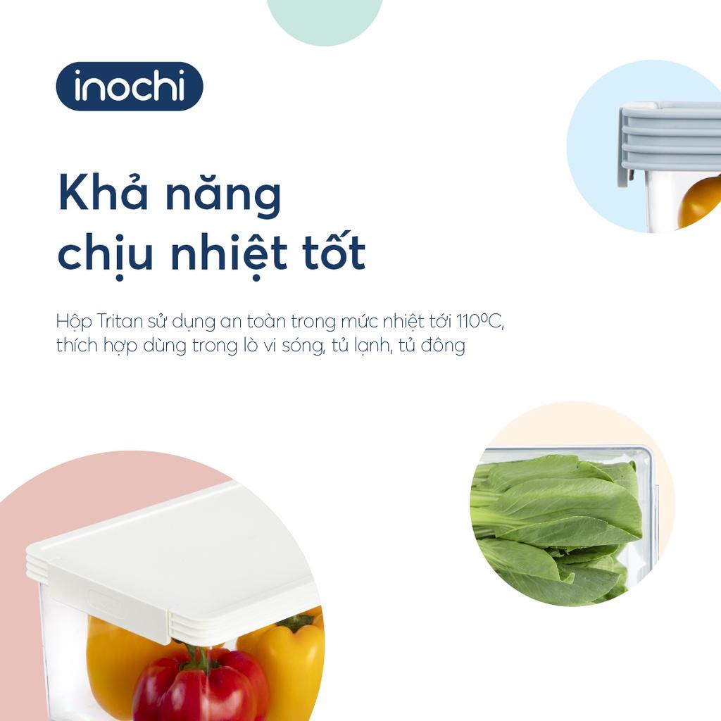 Hộp đựng thực phẩm tritan inochi chữ nhật Hokkaido 500-1000-2000-3500-5000ml trữ đông tủ lạnh