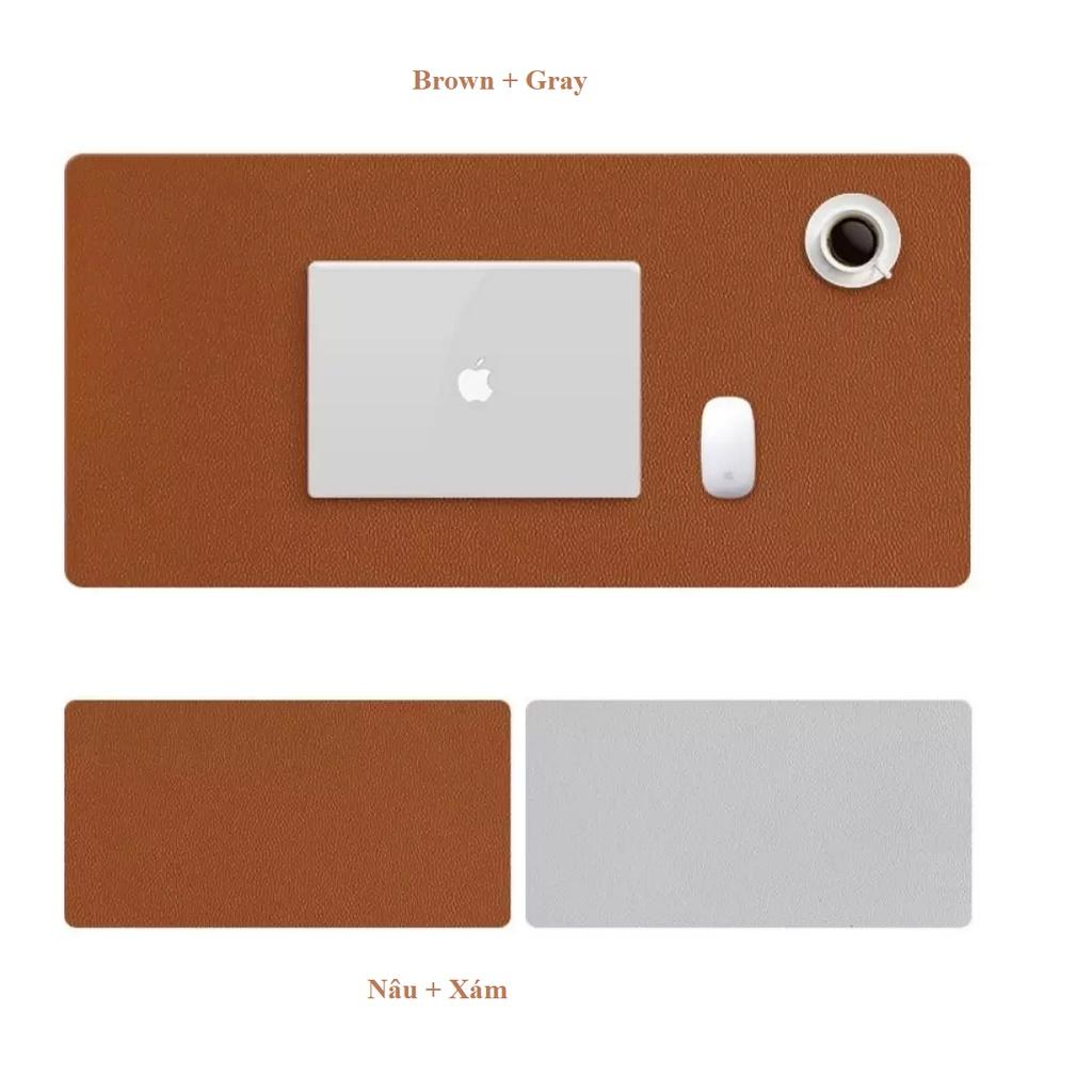 Lót Chuột Mouse Pad, Thảm Da Lót Bàn Làm Việc Cỡ Lớn Chống Thấm Nước Nhiều Màu