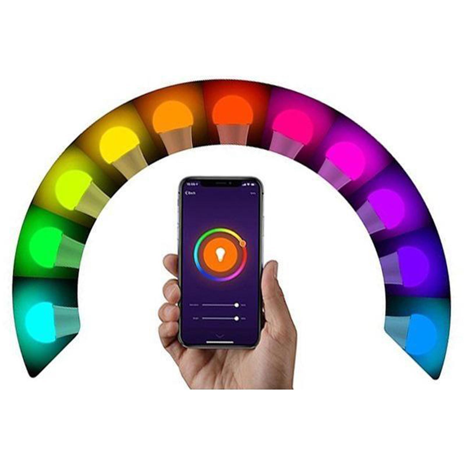 Smart LED Light Bulb RGBCW WiFi Dimmable Works with Alexa