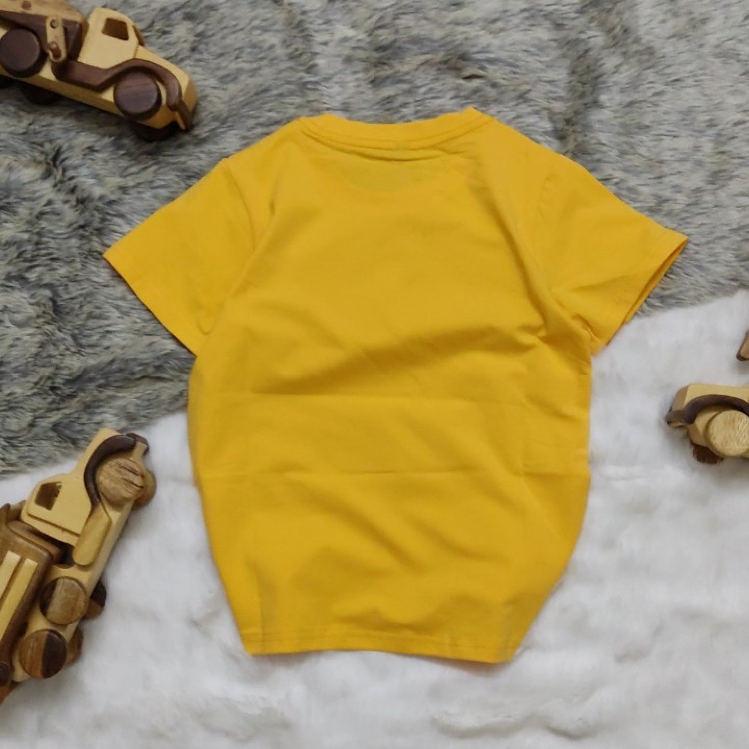 A0003426 Áo thun tay ngắn màu vàng siêu cute cho bé 6-12 tuổi