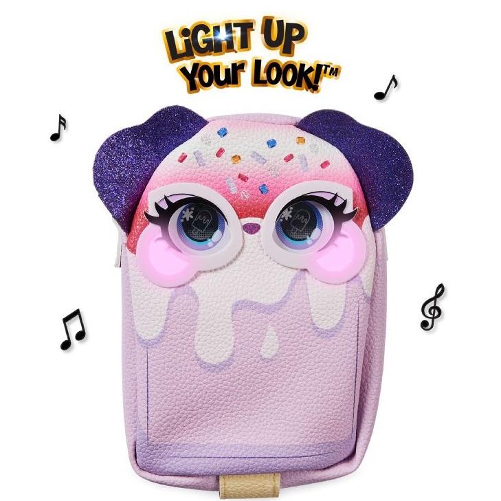 Túi Purse Pets phát sáng đổi màu với 25 âm thanh và phản ứng thú vị khi chạm vào