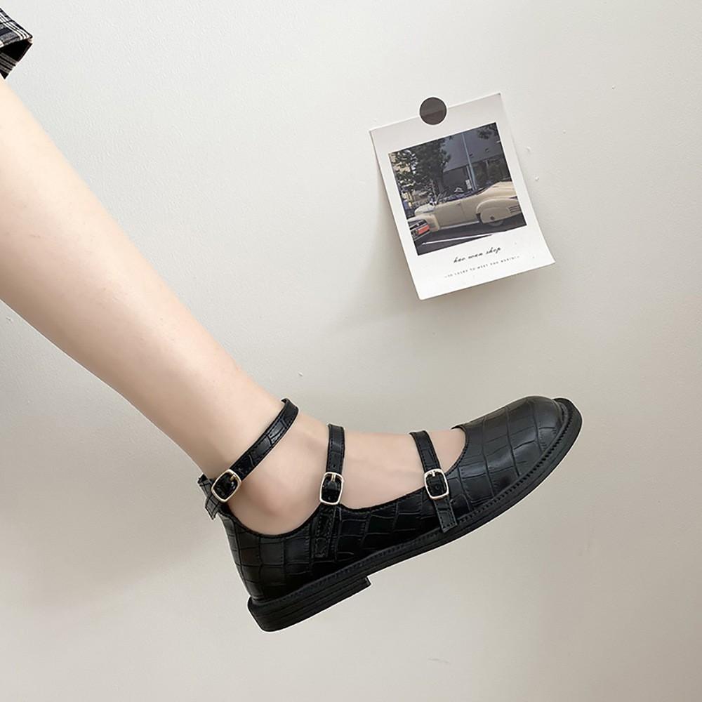 Giày Búp Bê Phong Cách Retro Xinh Xắn Cho Nữ