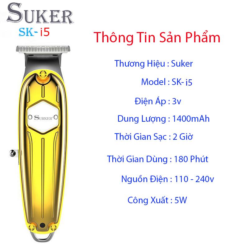 Tông đơ bấm viền cắt tóc chuyên nghiệp surker I5