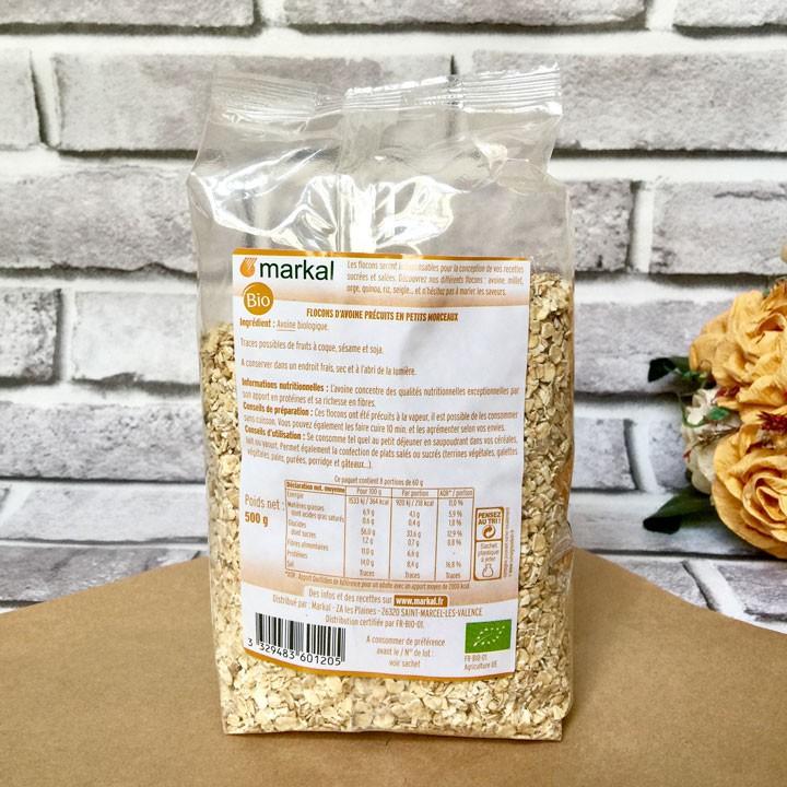 Yến mạch cán mỏng hữu cơ Markal 500g