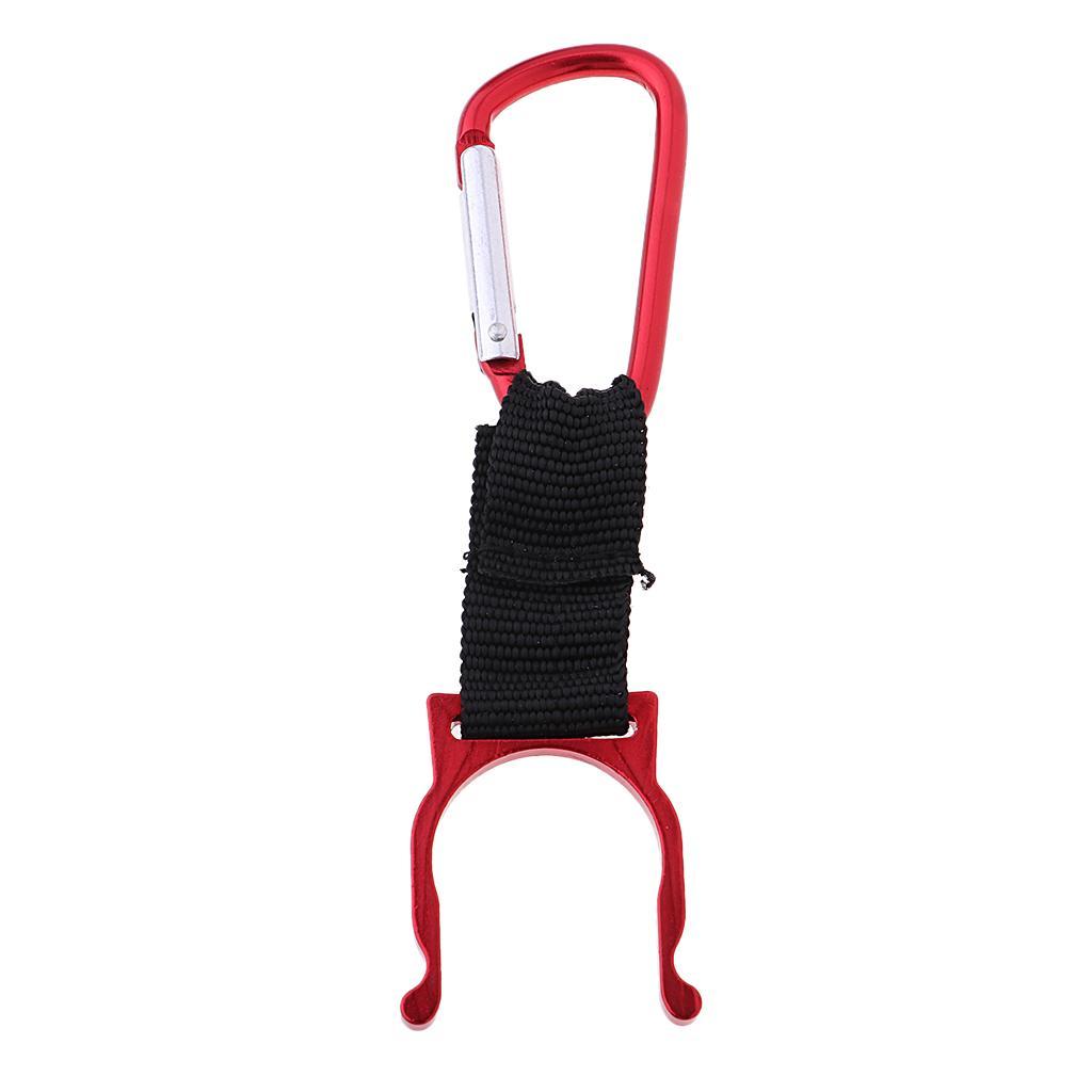 Mini Water Bottle Carabiner D Fast Hanging Buckle for Riding White