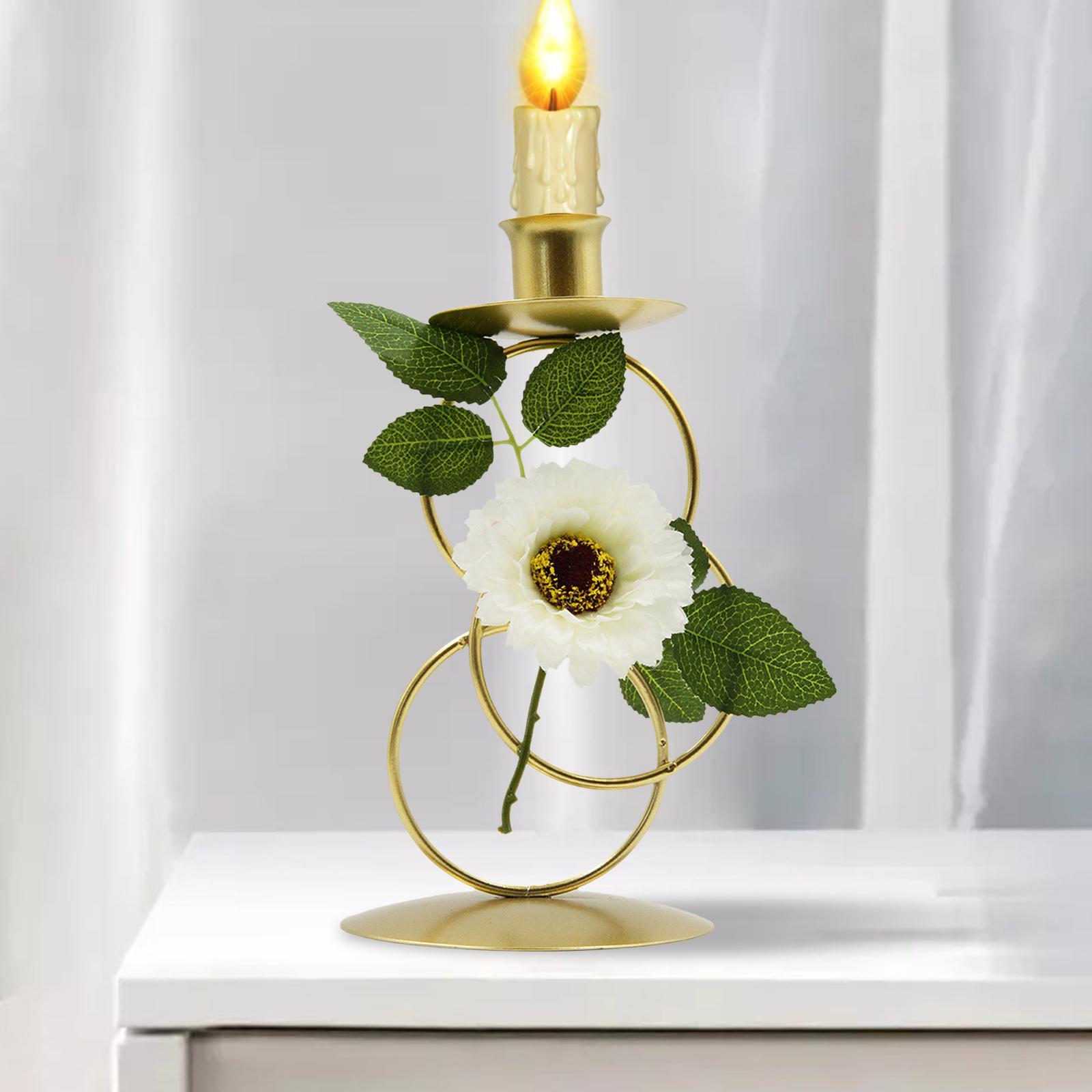 Metal Tea Light Candle Stick Stand Geometric Candle Holder Home Room Decor