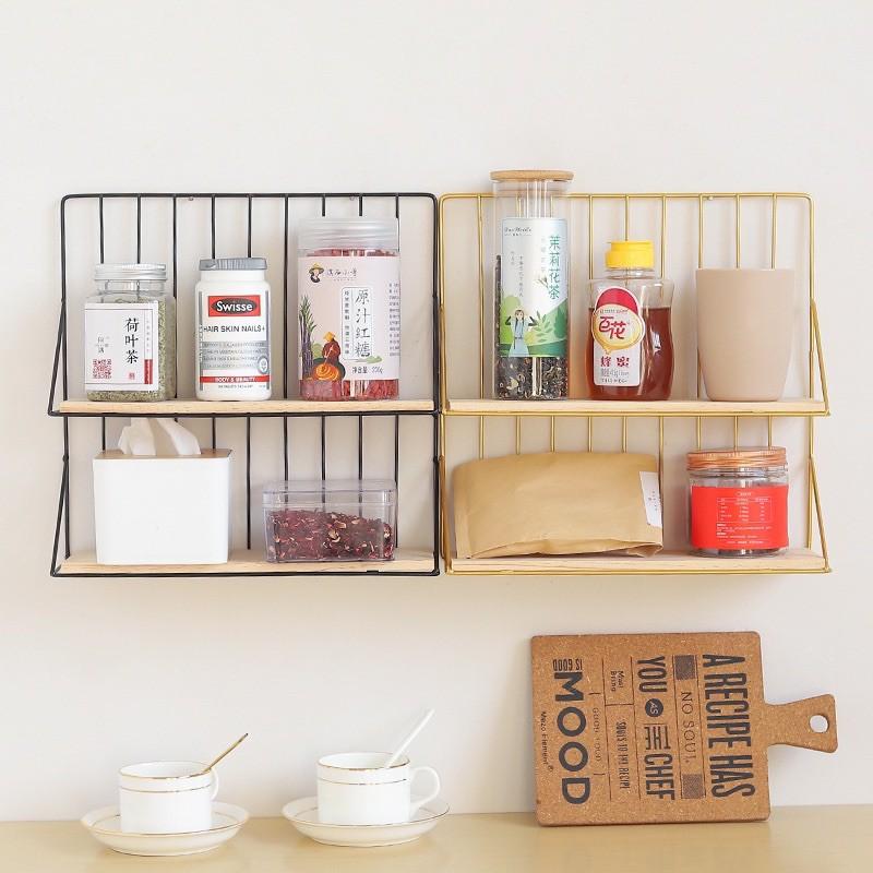 Giá sắt đựng đồ trang trí trong nhà