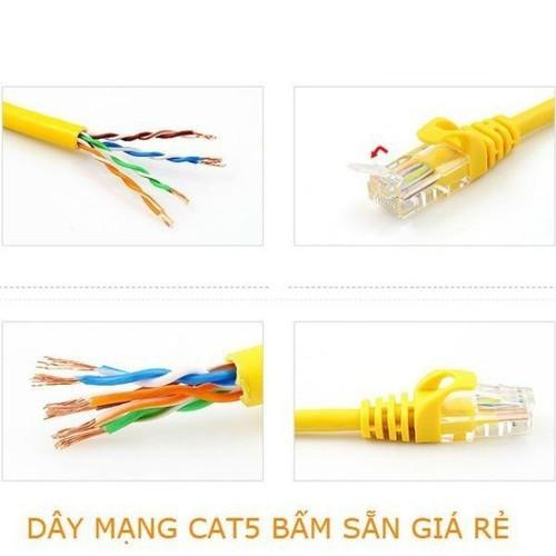 Dây mạng bấm sẵn đúc 2 đầu cao cấp