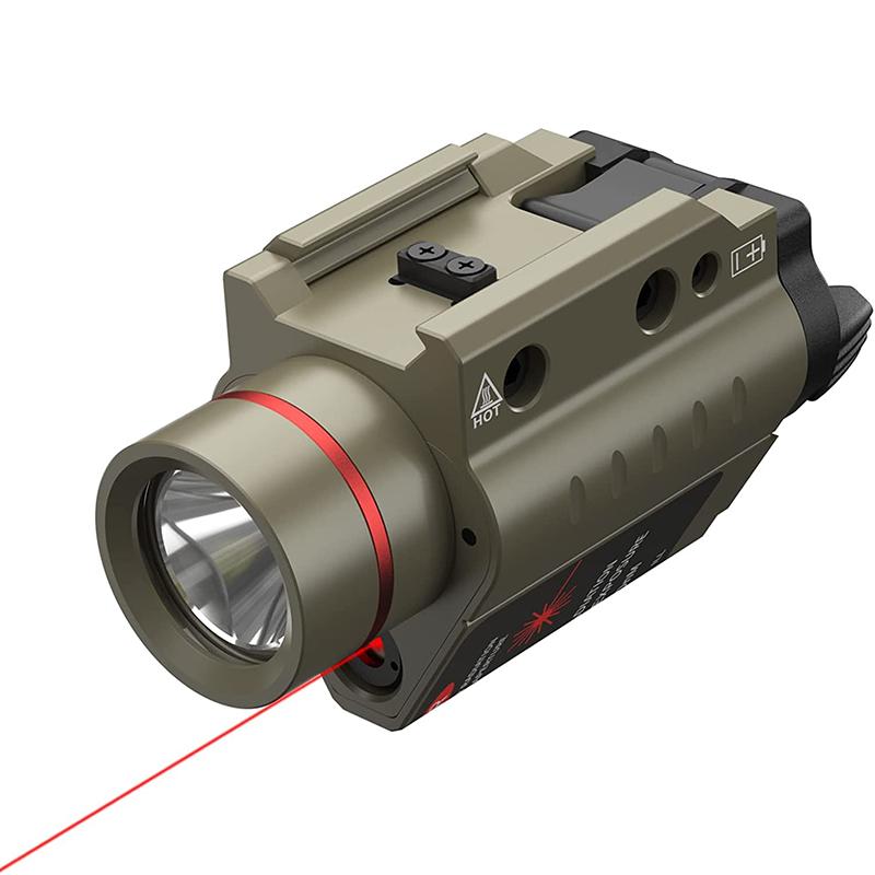 Combo đèn pin tầm nhìn laser đỏ chiến thuật mới