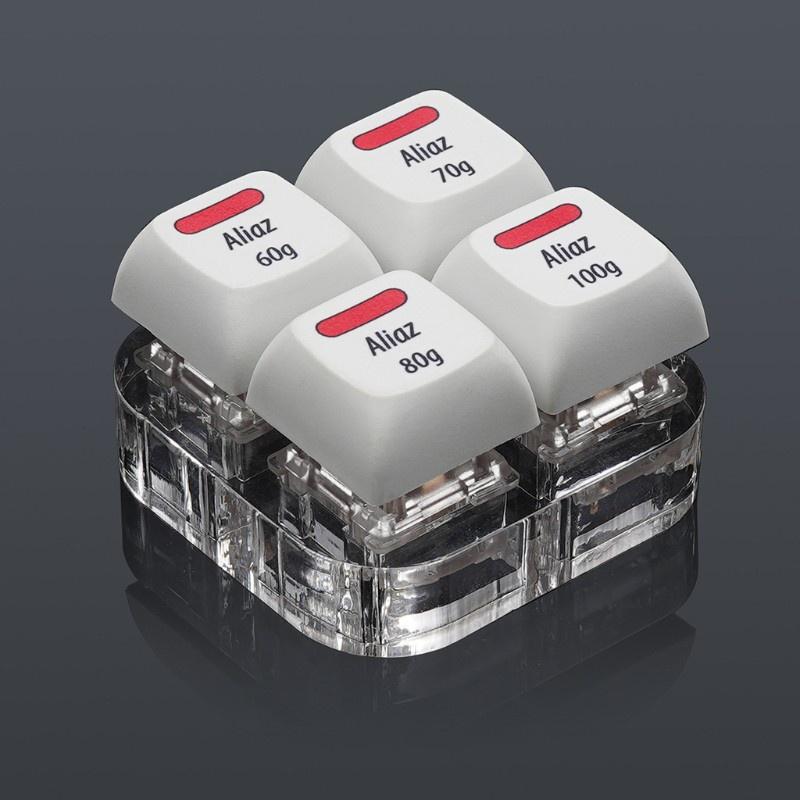 HSV 4 Key Caps Testing Tool Pink Aliaz Switches Keyboard Tester 60g 70g 80g 100g Keycaps Switches Shaft Testing Tool