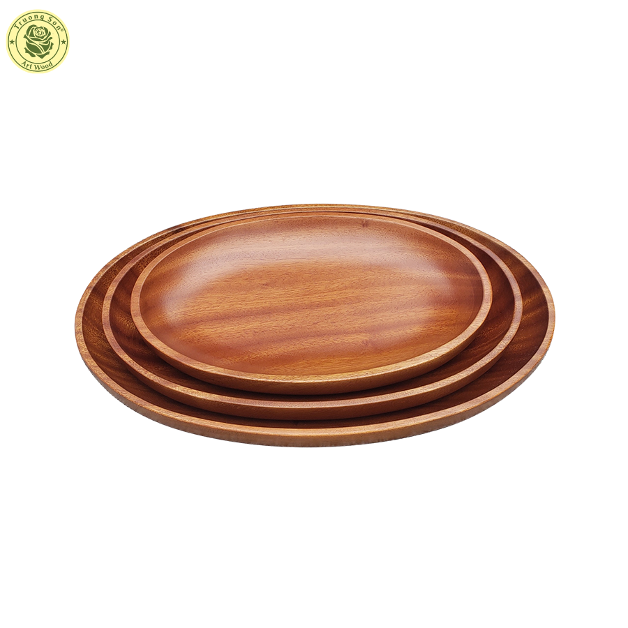 Khay Gỗ Decor Oval Xà Cừ - Dùng Đựng Thức Ăn, Decor Trang Trí, Chụp Ảnh - Đồ Gia Dụng Gỗ Trường Sơn