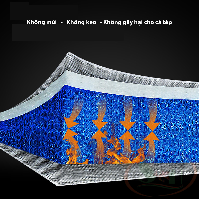 Bông lọc nước 6D, 8D lọc thô mịn giữ bụi phân cặn bể cá tép thủy sinh