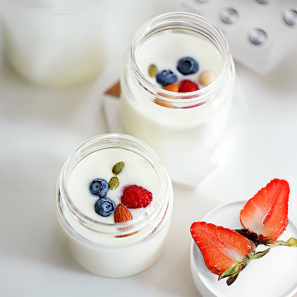 Máy Làm Sữa Chua Elmich YME0297 8W, Hàng Chính Hãng, Cảm Ứng Điện Tử, 4 Hũ Thủy Tinh 200ml - JoyMall