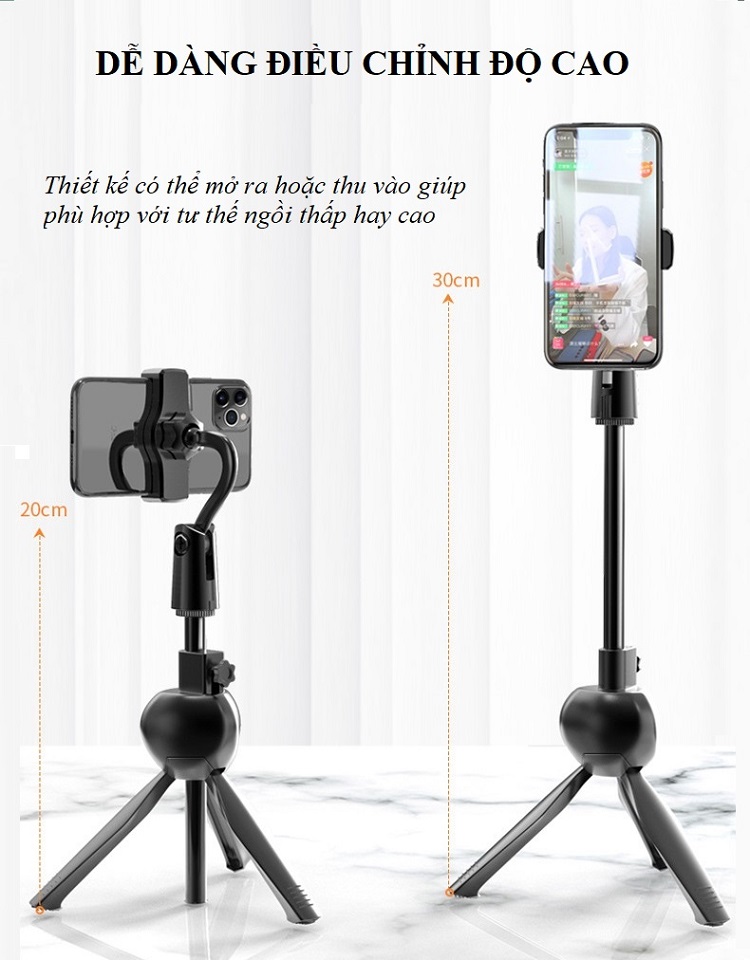 ChânTripod Support Kẹp Ipad, Điện Thoại LT-04