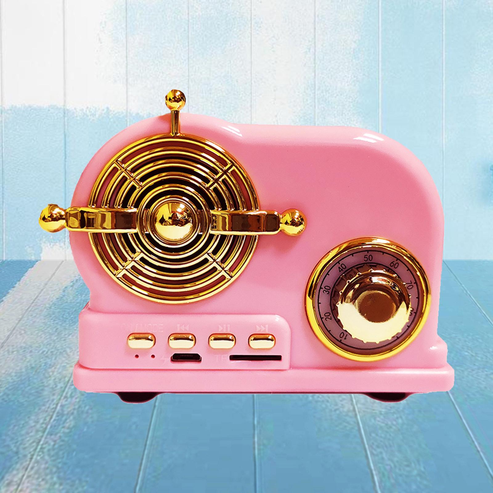 Retro Wireless Bluetooth Speaker Portable Outdoor Stereo Speaker 1pcs