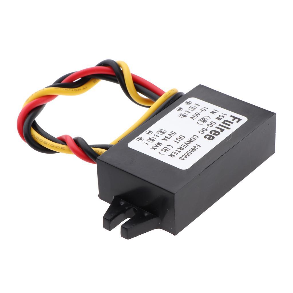 10-60V To 5V 3A 15W DC/DC Buck Converter  Car  Module