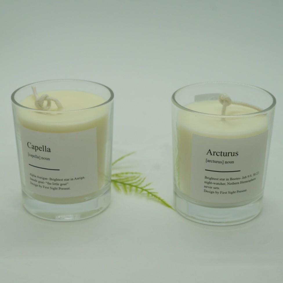 Nến thơm handmade Arcturus hương bạc hà mix chanh sả First Sight Candles tinh dầu cao cấp không khói hũ 170gr