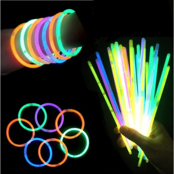 Que phát sáng nhiều màu - Vòng tay dạ quang lightstick có đầu nối