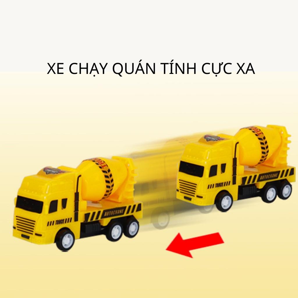 Ô tô đồ chơi cho bé, bộ 6 xe ô tô, máy bay chạy cót dành cho bé yêu