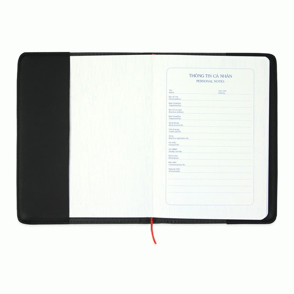 Sổ lịch da Classic Book A5 Hồng Hà 200 trang - 4597