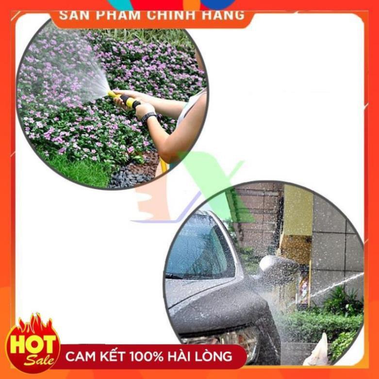 Bộ vòi xịt nước tưới cây, rửa xe VOI-N16.534, Bộ 4 món vòi thẳng + 10m Dây 12/16 mm