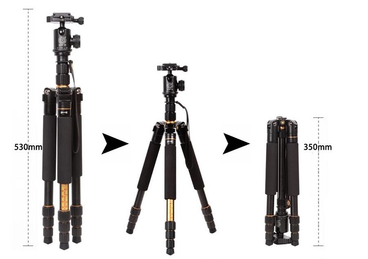 CHÂN MÁY ẢNH TRIPOD/ MONOPOD BEIKE Q-999S VER 4 - HÀNG NHẬP KHẨU