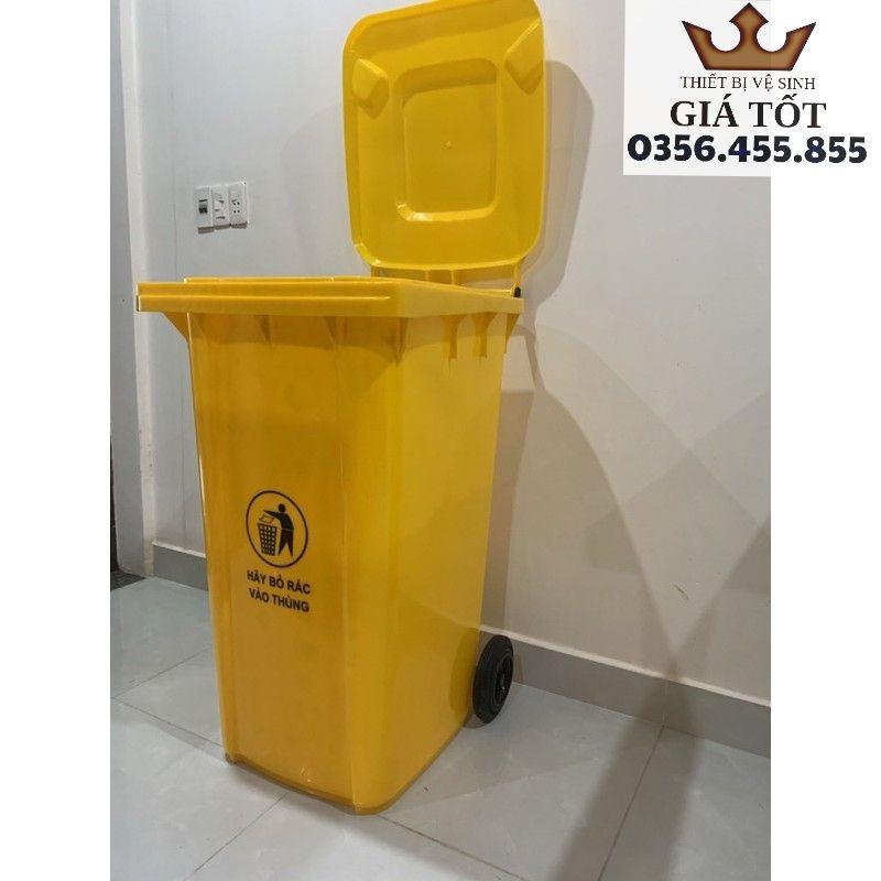 Thùng rác nhựa công cộng 240L ( hàng nhập khẩu )