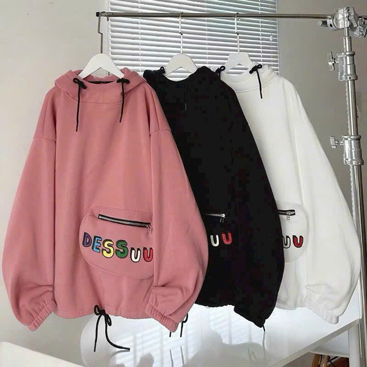 Áo Hoodie Chất Nỉ Lót Bông, Túi Bao Tử, Dây Rút Lai, Nón Trùm Có 2 Size L,XL Thời Trang