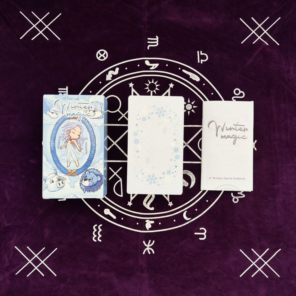 [Size Gốc] Bộ Bài Winter Magic Tarot 78 Lá Bài 7x12 Cm Đá Thanh Tẩy