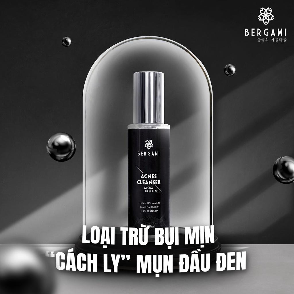 Sữa rửa mặt nam Bergami bùn khoáng 100ml - Sáng da sạch mụn