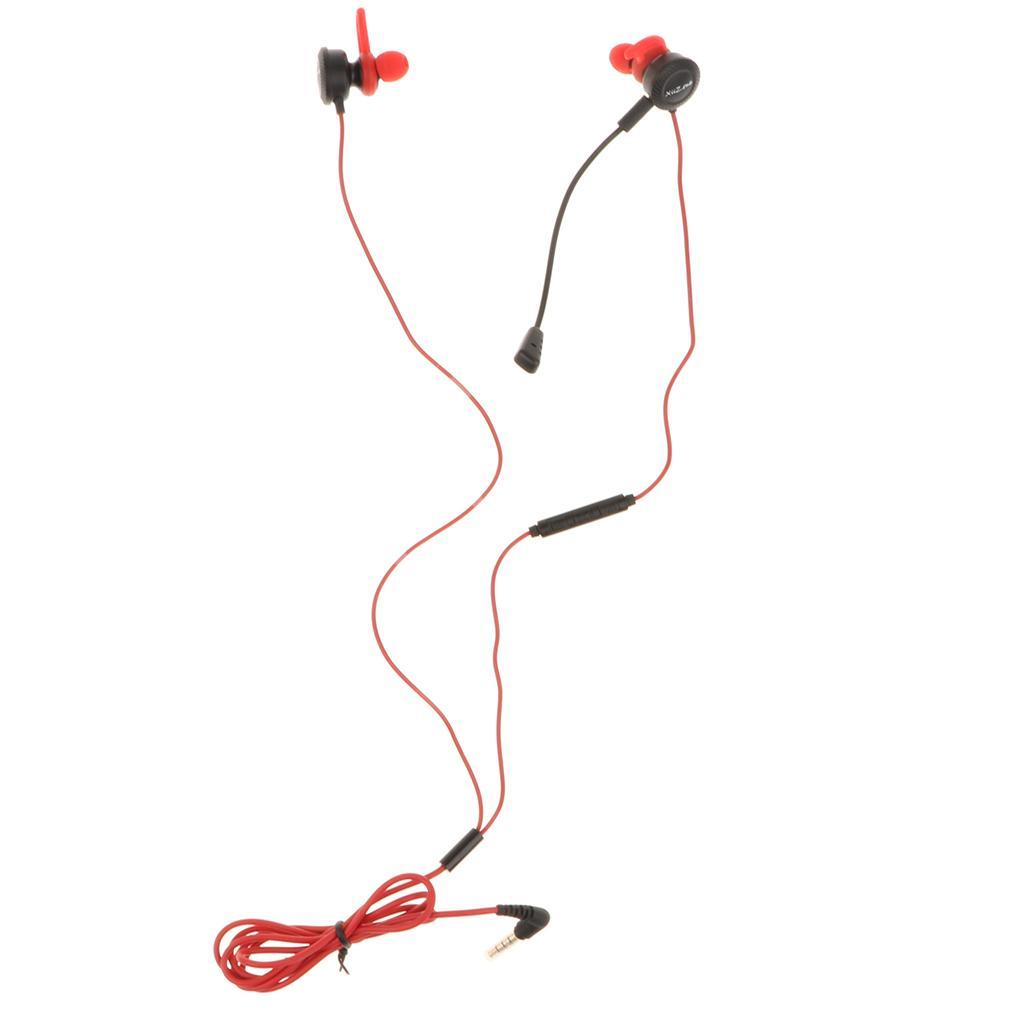 3.5mm Earphone Noise Isolating In Ear Headphone Wired Game Headset