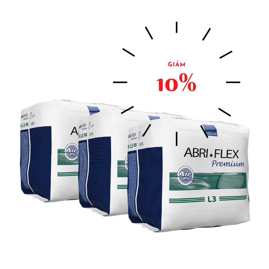 Combo 3 Bịch Tã Quần Người Lớn Abena Pants Premium L3 - Nhập Khẩu Đan Mạch