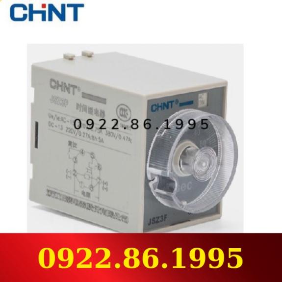 HàngNeW Chint Rơle thời gian off delay JSZ3F 60s 1 tiếp điểm ON - Close mới