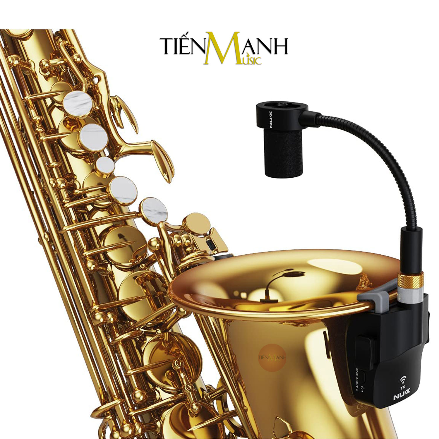 Mic Thu Phát Không Dây Cho Saxophone Nux B6 Wireless System 2.4GHz Micro Microphone B-6 Hàng Chính Hãng - Kèm Móng Gẩy DreamMaker