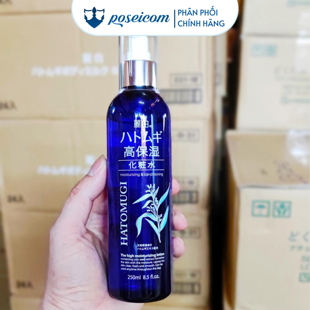 Xịt Khoáng Nước Dưỡng Ẩm Sâu Và Làm Sáng Da Dạng Xịt Reihaku Hatomugi High Moisturizing Lotion 250ml