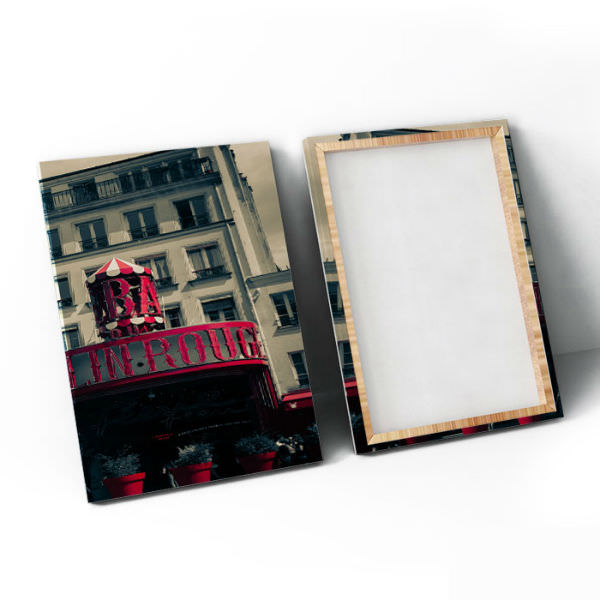 Bộ 3 Tranh Canvas Viền Composite Treo Tường Phòng Khách "Paris" W163
